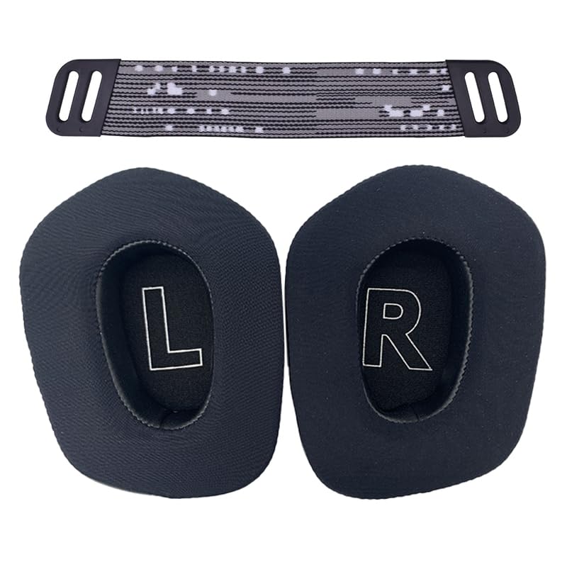 Replacement Earpads for Logitech G733 G535 G335 Lightspeed Wireless Gaming Headset, Ear Pads Cushions with Comfort Noise Isolation Foam (Cool Gel Black) - color: Cool gel Black