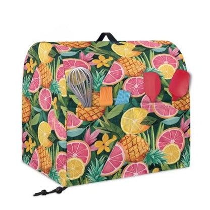 Stand Mixer Dust Cover with Adjustable Drawstring, Stand Mixer Dust Cover Sturdy Kitchen Accessories Stand Mixer Cover Lemon - color: Lemon, size: S