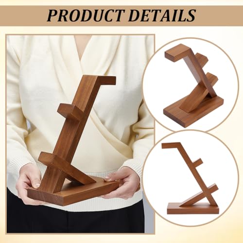 Wooden Game Controller and Headphone Hanger Holder–Universal Gaming Desk Compatible with Xbox PS5 PS4 Switch, Headset Stand with Storage Rack Gifts for Gamers Teens Boys Men Boyfriend
