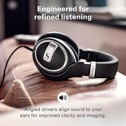 Sennheiser HD 599 SE Open-Back Wired Headphones,Comfortable Fit, Black | Premium Design, Balanced Audio, Comfortable Fit, Wired for Music - style: HD 599 SE