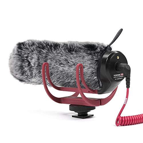 YOUSHARES Rode VideoMic Go Windscreen Deadcat and Foam Cover - Rode GO Mic Camera Microphone, Indoor Outdoor Microphone Wind Muff (2 Pack)