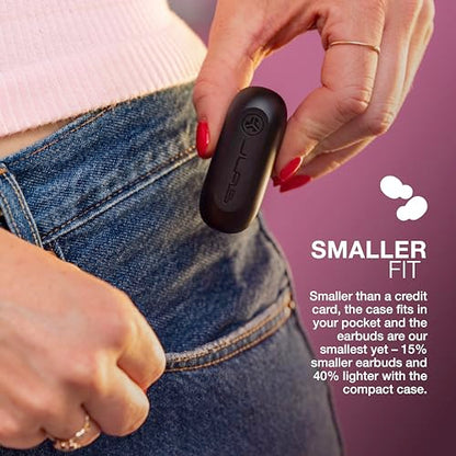 JLab, Go Air Pop, True Wireless Earbuds, Bluetooth 5.1, Dual Connect, IPX4, EQ3 Sound Settings, Black - color: Black