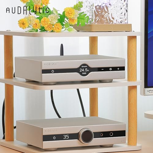 Gustard Audalytic HP70 Fully Balanced Discrete Headphone Amplifier, LME49720 Dual OP-Amps Class A Amp, 2xRCA/XLR Input 4.4mm Balanced/6.35mm Single-End Headphone/Rear XLR Preamplifier (Silver) - color: Silver