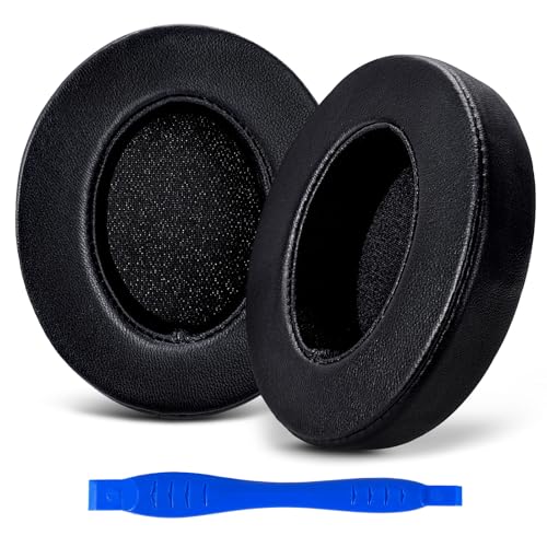 Aurivor Studio 3 Replacement Ear Pads for Beats Studio 3 & 2 Headphones, Cushions Earpads with Genuine Lambskin Leather, Softer Memory Foam, Stronger Adhesive (Lambskin-Black) - color: Lambskin-Black