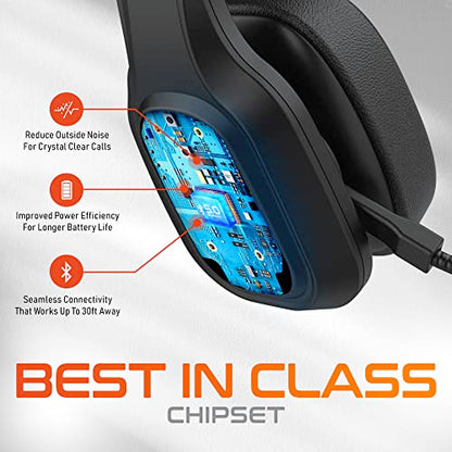 Delton 20X Wireless Computer Headset with USB Dongle | Trucker Bluetooth Headset with Noise Canceling Mic, 35Hrs Talk Time, For Cell Phone, Drivers, Office, Call Center - Black - size: Headset with USB Dongle