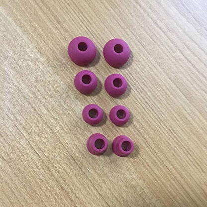 Replacement Silicone Earbuds Ear Tips Eargels Buds Set Compatible with Beats Powerbeats 3 Powerbeats 2 Wireless in-Ear Earphones (4 Pairs/Brick Red) - color: Brick Red