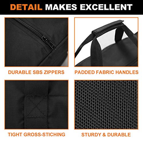 COOLBEBE 36-Inch Large Travel Duffle Bag, 100L Heavy Duty Luggage, Black | Upgrade 2-way Lockable Zippers, Sturdy & Water Resistant for Sports Equipment, Camping & Moving - size: 36" x 13" x 13"