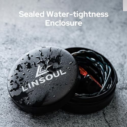 Linsoul Mini Portable Aluminum Storage Earphone Case, Water Resistant | Hard Protective Traval Carrying Case for KZ ZS10 PRO, Kiwi Ears Orchestra lite/Singolo/Cadenza, Simgot EA500LM, Tangzu Wan'er