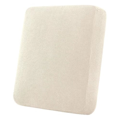 Flamingo P Super Stretch Couch Cushion Cover 1 Pack Individual Seat Slipcover with Elastic Bottom, Machine Washable Furniture Protector (1 Seat Cushion Cover, Cream) - color: Cream, size: 1 Seat Cushion Cover