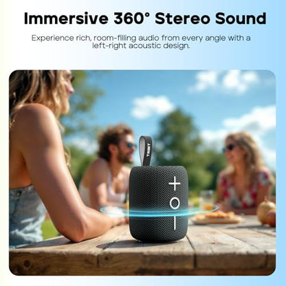 Tribit StormBox Mini+ Portable Bluetooth Speaker, 12W, 360° Sound, Green - color: Green