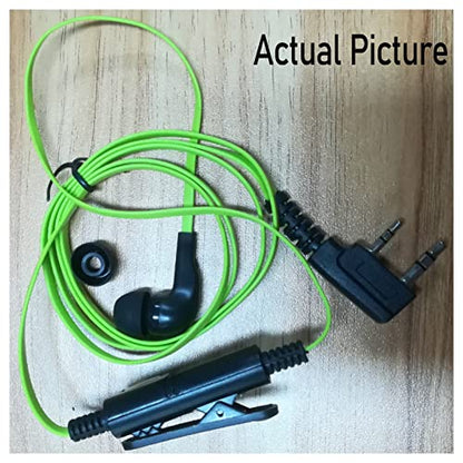 Cuifati Walkie Talkie Earpiece with Mic, 2Pin 2.5mm&3.5mm Single Wire Headphone Universal Walkie Talkie Headset Suitable for K Head 2pin walkie Talkie Radio, Two Way Radio Earpiece with PTT