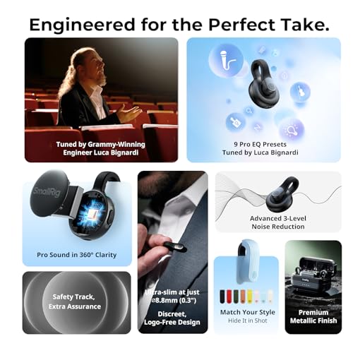 SMALLRIG Wireless Mic S70 Cover Kit (2 TX + 2 RX + 9 Mic Covers) - Black
