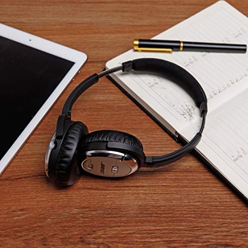 WC PadZ QC3 - Replacement Ear Cushions for Bose QuietComfort 3 | Made by Wicked Cushions | Extra Durable Leather, Softer Memory Foam, Added Thickness | Black