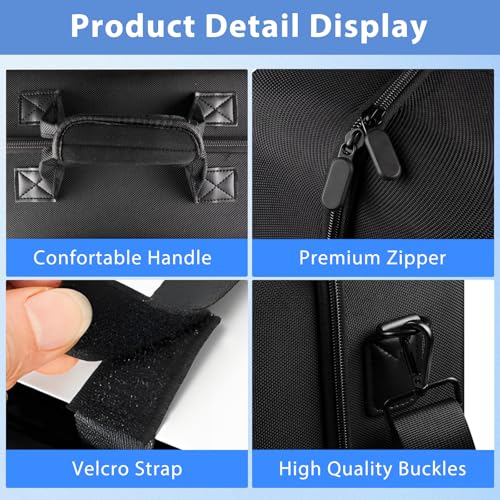 LVKAYCE Hard Shell Carrying Case Compatible with PS5 SLIM 2023 | Travel Storage Bag, Organizer Protective Cases for Play Station 5 Slim Console Controllers Headset and Gaming Accessories - size: PS5 SLIM