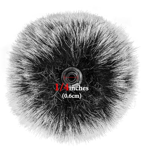 Geekria for Creators Furry Windscreen Compatible with DJI Mic, Mic DeadCat Wind Cover Muff, Fluff Cover Windshield, Wind Noise Reduction (Grey / 2 Pack)