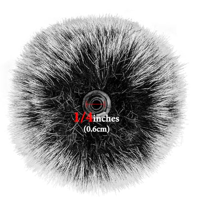 Geekria for Creators Furry Windscreen Compatible with DJI Mic, Mic DeadCat Wind Cover Muff, Fluff Cover Windshield, Wind Noise Reduction (Grey / 2 Pack)