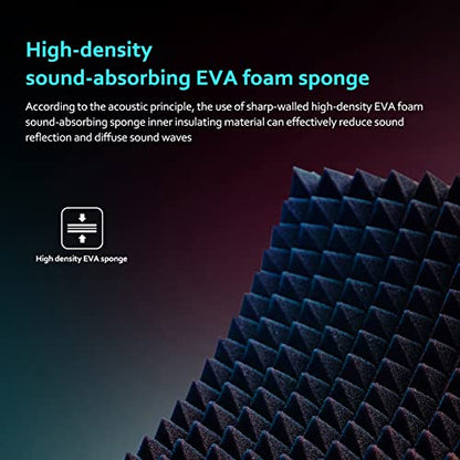 Mic Windscreen, Foldable Adjustable Sound Absorbing Vocal Recording Panel Portable Microphone Soundproof Plate Microphone Cover Mic Cover with Multi Layer Noise Reduction for (5 - size: 5 panel
