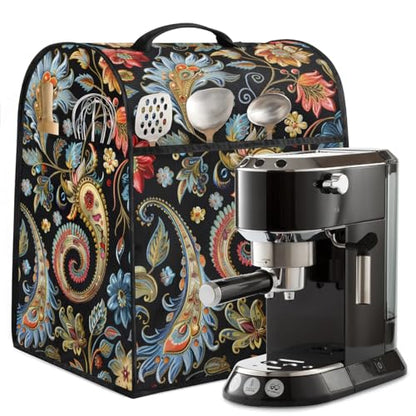 Kitchen Aid Mixer Cover Compatible with 6-8 Quarts, Paisley Stand Mixer Cover, Dust Cover with Zipper Pocket, Kitchen Aid Mixer Accessories, Kitchen Appliance Organizer Bag - color: Paisley
