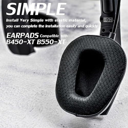 Ear Pads Compatible with B450-XT B550-XT Headset I with Microphone Foam (Cooling Gel Breathable Mesh)
