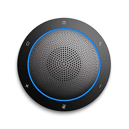 Bluetooth Conference Speakerphone Wireless Microphone and Speaker for Mobile Phone and Computer, USB Office Speakerphone for Skype, Zoom