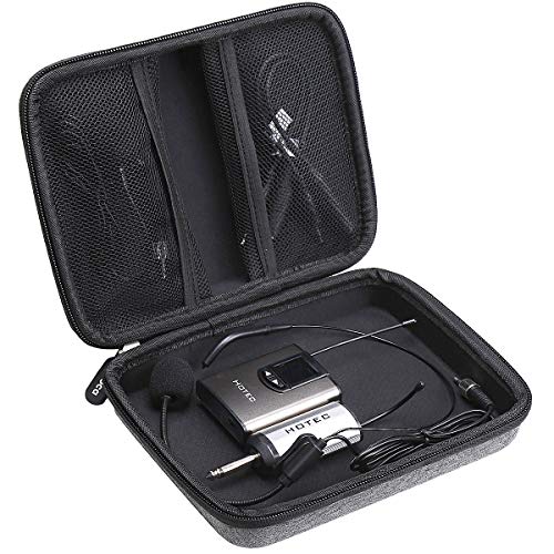 Aproca Case Compatible with Hotec/TONOR/Phenyx Pro UHF Wireless Headset Microphone, Storage Portable Bag for Accessories (Case Only)
