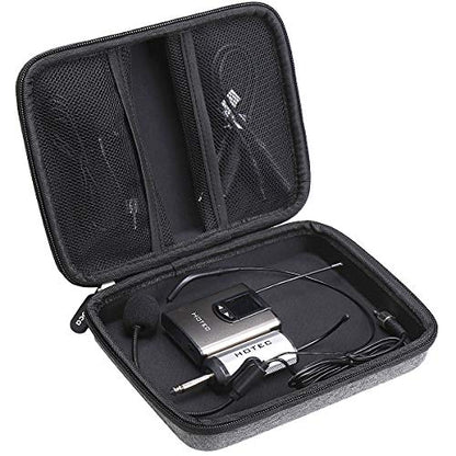 Aproca Case Compatible with Hotec/TONOR/Phenyx Pro UHF Wireless Headset Microphone, Storage Portable Bag for Accessories (Case Only)