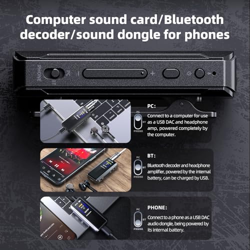 FiiO BTR13 Bluetooth Headphone Amplifier with LDAC, aptX Adaptive, aptX HD, AAC (Dual CS43131 3.5mm Unbalanced & 4.4mm Balanced Output) (Blue) | LDAC, aptX Adaptive, aptX HD and AAC, dual CS43131 DACs, 3.5mm and 4.4mm outputs - color: Blue