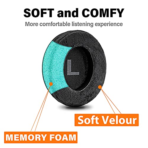 SHP9500 Replacement Ear Pads Compatible with SHP9500 Over-Ear Headphones I Memory Foam Ear Cushions with Breathable Hole (Velour)