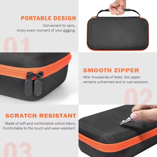 Microphone Storage Bag Lightweight Design & Shockproof Interior Padding Carrying Bag for Mics Outdoor Case