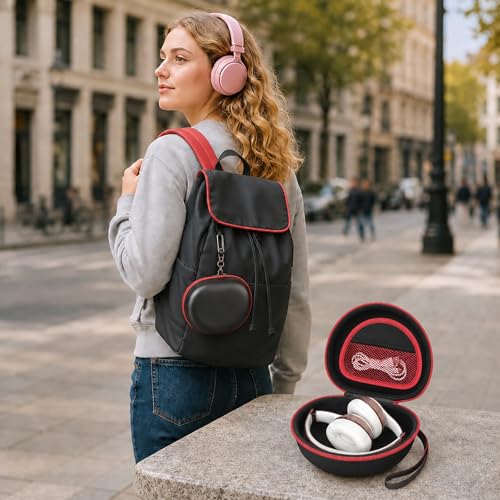 Headphone Case for Picun B8 P26/ for Beats Solo 4, Studio Pro, Solo3, Studio3 On-Ear Headphones More Foldable Bluetooth Wireless Headset (Extra Large) - Black - color: Black
