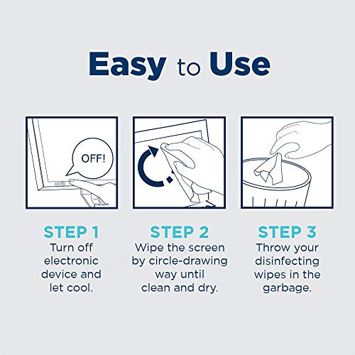 Tech Armor Screen Cleaning Wipes for TV, iPhone, Computer, iPad - 100 Wipes | Removes fingerprints & smudges, Gentle on coatings, Quick everyday clean, Home & office, for laptops, e-Readers, Phones