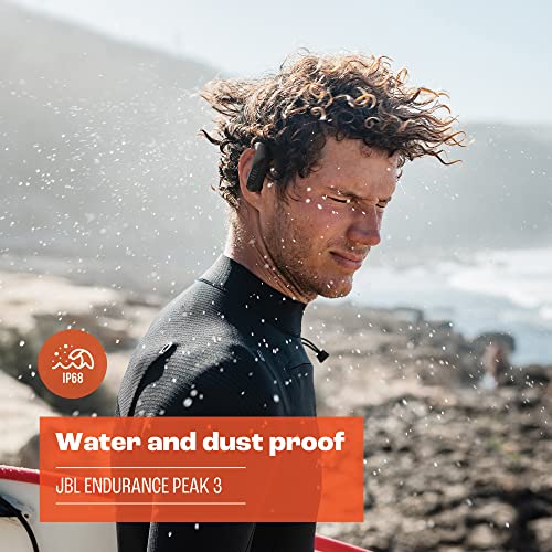 JBL Endurance Peak 3 - Dust and Water Proof (IP68) True Wireless Active Earbuds, JBL Pure Bass Sound, Up to 50 Total Hours of Playback with Speed Charge, Ambient Aware & Talk Thru (White) - color: White