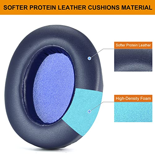 Defean Blue Earpads for Sony WH-XB910 XB910N(NO fit WH-H910N) | Replacement Ear Cushions for Sony WH-XB910 XB910N Headphones,High-Density Noise Cancelling Foam - color: Blue