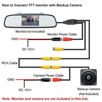 Long Double Shielded RCA Video and Audio Extension Cable for RV Pickup Trailer Truck CCTV Surveillance Front Backup Rear View Reverse Cameras(20M / 65.6FT), GreenYi-103 - color: 65.6FT / 20M