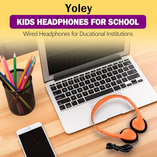 Classroom Headphones Bulk 25 Pack Class Set for School Students Kids and Adult -Sturdy Wired 3.5mm Plug (Mixed, 25 Pack) - color: Mixed, size: 25 Pack