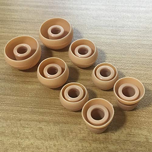 Replacement Silicone Earbuds Ear Tips Eargels Buds Set Compatible with Beats Powerbeats 3 Powerbeats 2 Wireless in-Ear Earphones (4 Pairs/Gold) - color: Gold