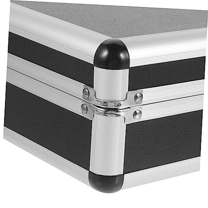 Black Microphone Carrying Case with Rigid Padding Interior