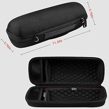 Comecase Hard Travel Case for JBL Charge 4/ Charge 5 Waterproof Bluetooth Speaker. Carrying Storage Bag Fits Charger and USB Cable (Case Only) - Black - color: Inside Black