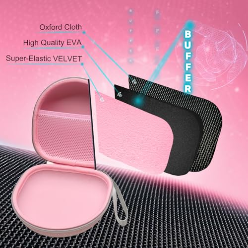 Kid Headphone Case Compatible with JBL/iClever Etc Headphone,Pink,Case Only | Compatible with JBL Junior JR 320 320BT/iClever BTH12 HS19 BTH20 BTH22 BTH26/Candy Bila/Acer/MIDOLA/JoySpark Etc Headphone - color: Pink