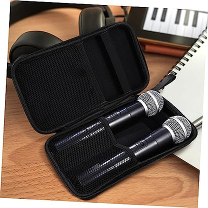 Holibanna Wireless Microphone Storage Case Double Zipper Travel Handle