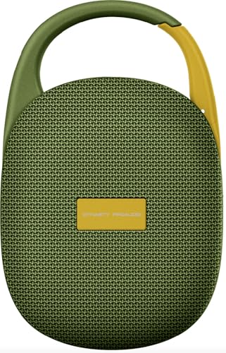 DYNASTY PROAUDIO SB-POD Ultra-Portable Bluetooth Speaker with LED Ambient Lights, IPX7 Waterproof & Dustproof, Blueotooth 5.3, HD Sound, Punch Bass, Integrated Carabiner, Stereo Pairing (Green) - color: Green