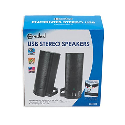 PC USB Powered Monitor Speaker Sound Bar 3.5mm Audio Wired Soundbar Speaker Converts to Vertical Desktop Speaker CL-SPK20037