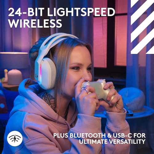 Logitech G Astro A20 X Multi-Platform Wireless Gaming Headset - White - color: White