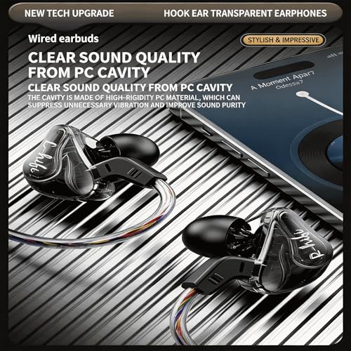 【2026 new Model】 HiFi in Ear Cool Earbuds - Professional Soundproofing Earplugs - Clear Sound, Low Bass, (USB-C) - color: Black, size: 1 Pack-USB-C