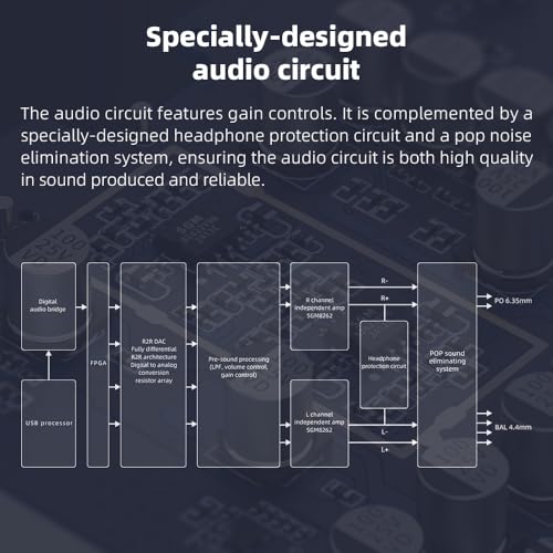 FIIO K11 Compact Desktop R2R Architecture DAC and Headphone Amplifier (Black)
