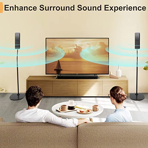 Adjustable Stand for Bose Speaker Stands, for OmniJewel Lifestyle 650, Surround Speaker 700, Floor Speakers Stands for Bose Floor Stand, with OmniJewel Bracket, Black (Pack of 2)