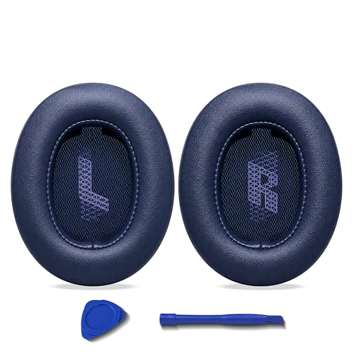 Replacement Ear Pads for JBL Live 500BT/Live 500 BT Headphone, Extra Thick Cushions, Ear Cups Cover, Soft Leather＆Memory Foam Headset Earpads (Blue) - color: Blue