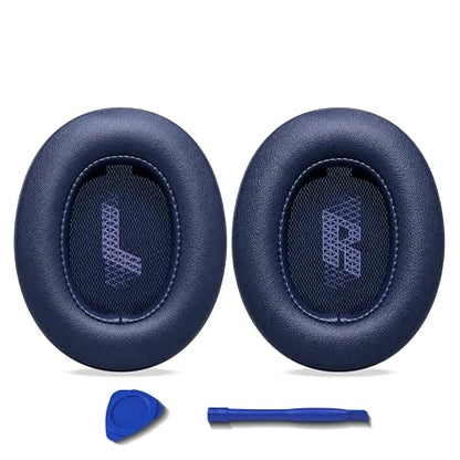 Replacement Ear Pads for JBL Live 500BT/Live 500 BT Headphone, Extra Thick Cushions, Ear Cups Cover, Soft Leather＆Memory Foam Headset Earpads (Blue) - color: Blue