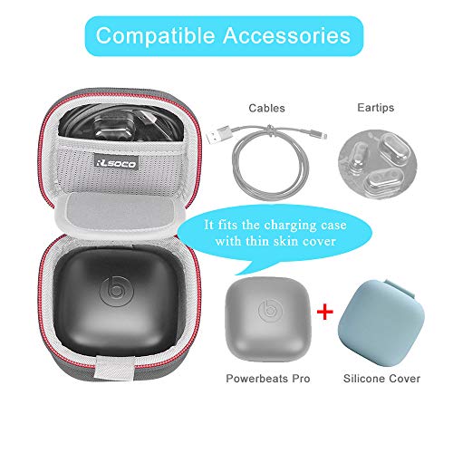 RLSOCO Carrying Case for Beats Powerbeats Pro Wireless Earbuds (Case Only) - color: Grey