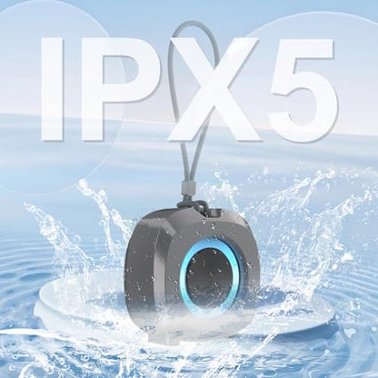 Bluetooth Speaker Portable Media Players Clear Loud Stereo Sound Deep Bass Wireless Speaker With Lights TWS IPX5 Waterproof Small Speakers Long Playtime for Home/Party/Outdoor/Beach Electronic Gadgets - color: Gray